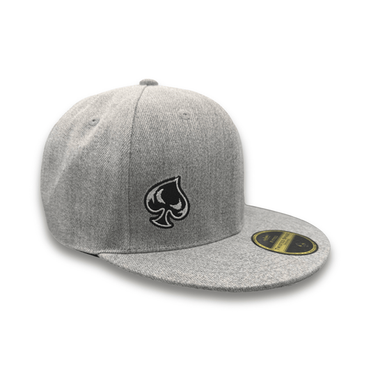 Twisted Spade Premium Fitted Hat - Heather Gray