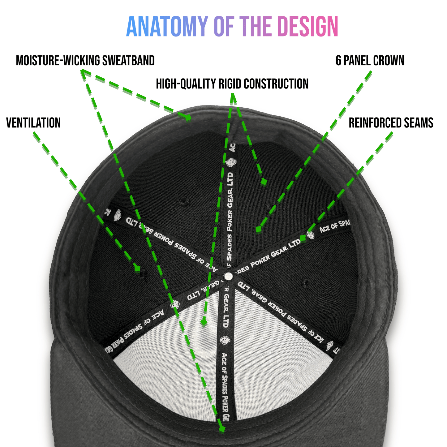 Twisted Spade Premium Fitted Hat - Black