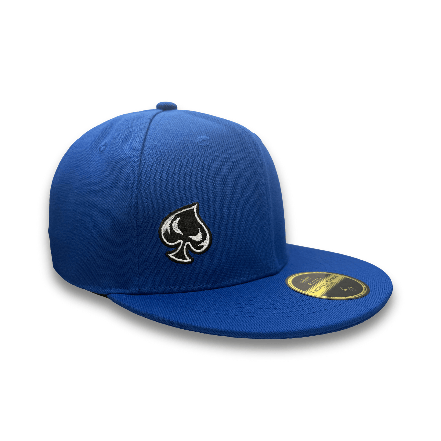 Twisted Spade Premium Fitted Hat- Blue