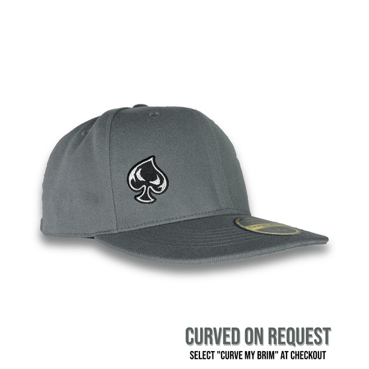 Twisted Spade Premium Fitted Hat - Dark Gray