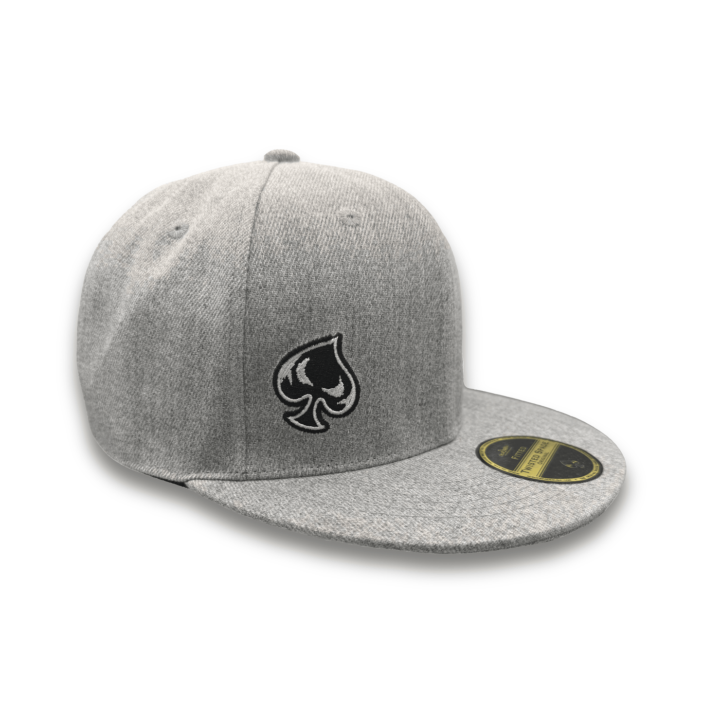 Twisted Spade Premium Fitted Hat - Heather Gray
