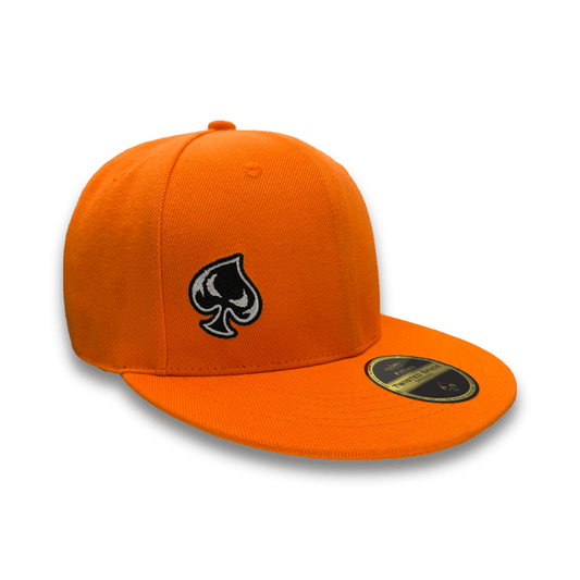 Twisted Spade Premium Fitted Hat - Orange