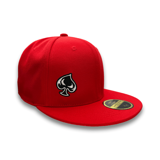 Twisted Spade Premium Fitted Hat - Red