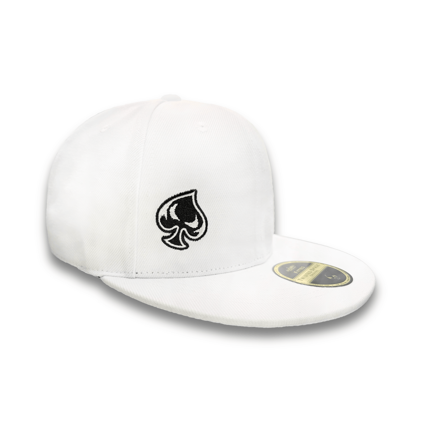 Twisted Spade Premium Fitted Hat - White