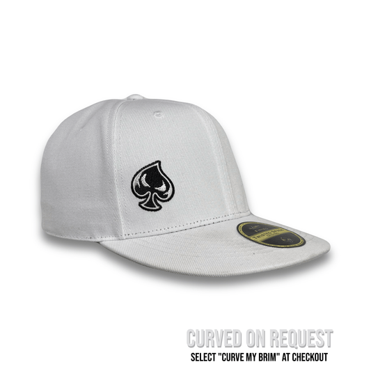 Twisted Spade Premium Fitted Hat - White