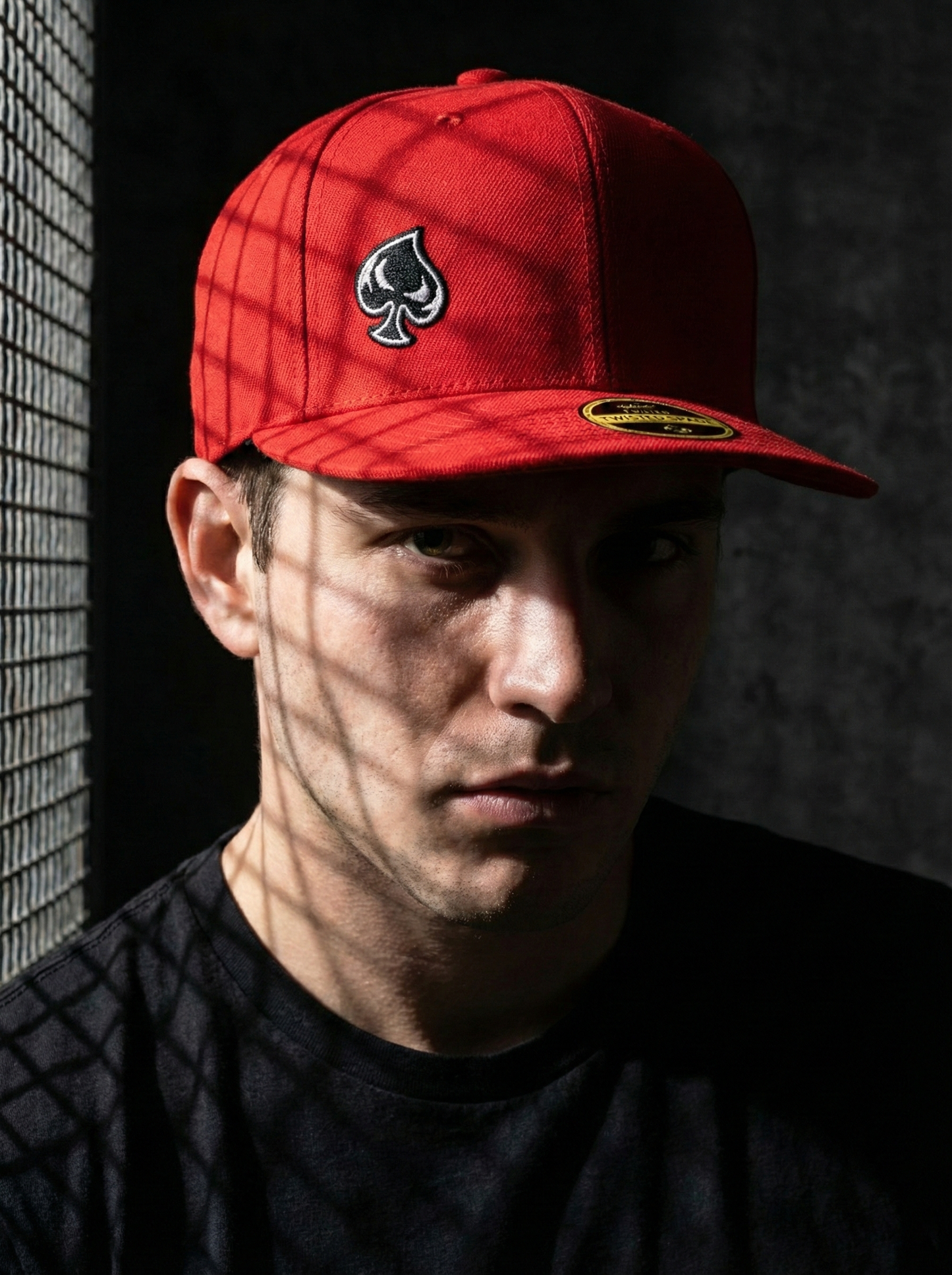 Twisted Spade Premium Fitted Hat - Red