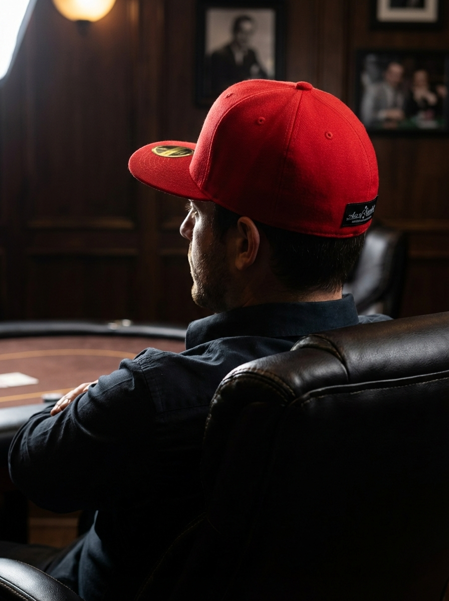 Twisted Spade Premium Fitted Hat - Red